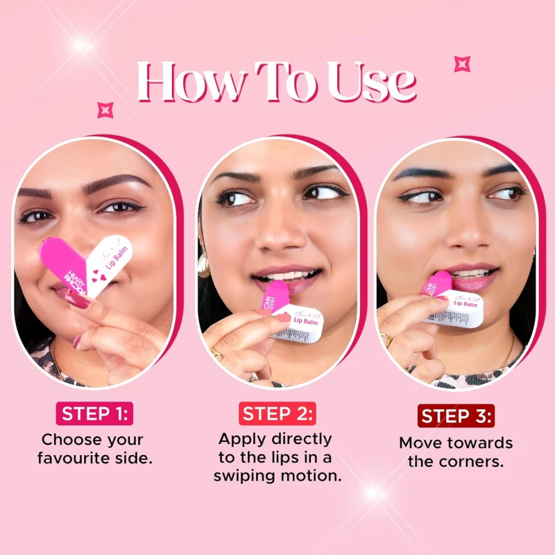 Hilary Rhoda Clear & Tint Lip Balm | Infused with Aloe Vera & Shea Butter | Hydrates & Nourishes Lips | 2 Sided Lip Balm | Glides on lips Smoothly - 2.27g*2 (Choco Love - Shade 05) - Thumbnail 8